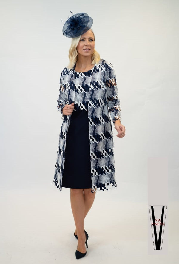 Via Veneto Dress & Coat Set V745